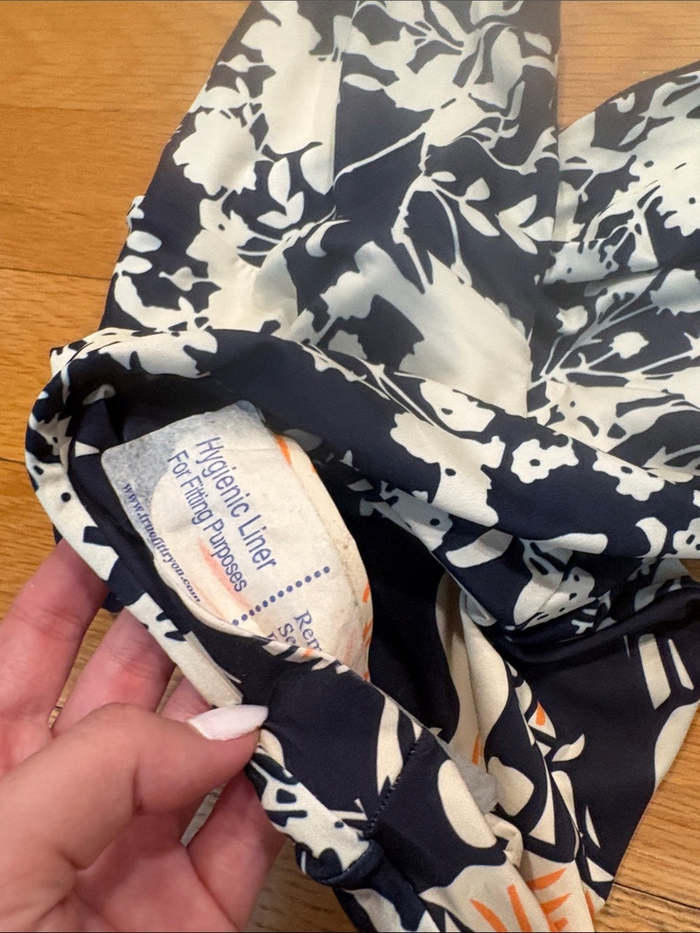 Maaji Navy and White Floral One-Piece Swimsuit - Picture 2 of 7